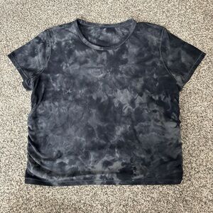 lululemon athletica Gray Tie-Dye Short Sleeve Tee